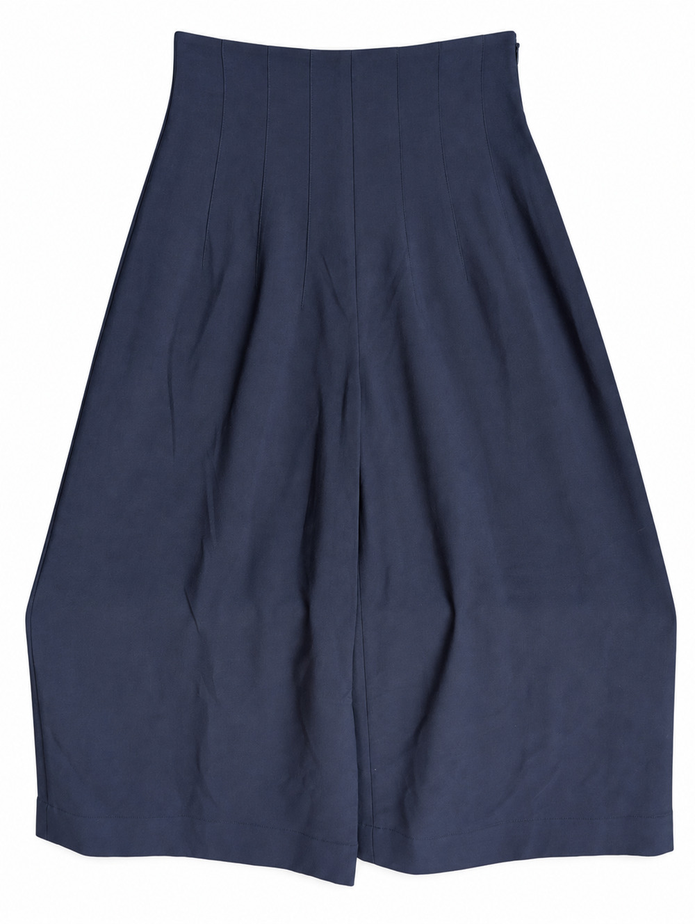 STAUD Cropped Wide Leg Pants Womens 6 Navy NWT